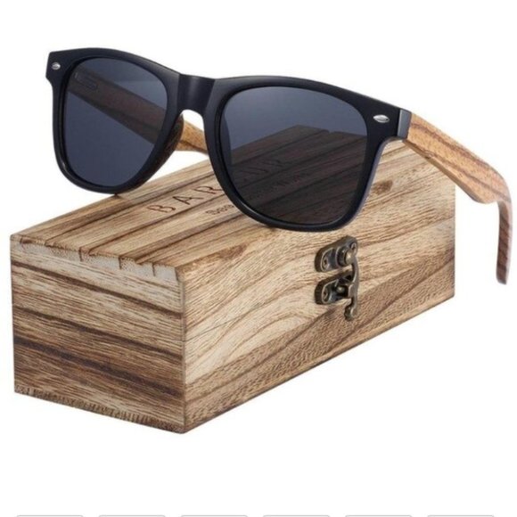 Barcur Other - NEW in Box Retro Sunglasses Handmade Bamboo Handel